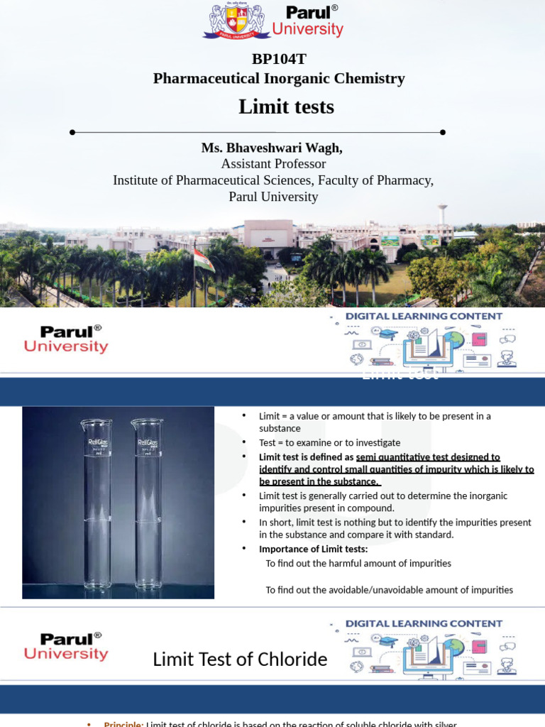 Unit I - Limit Tests | PDF