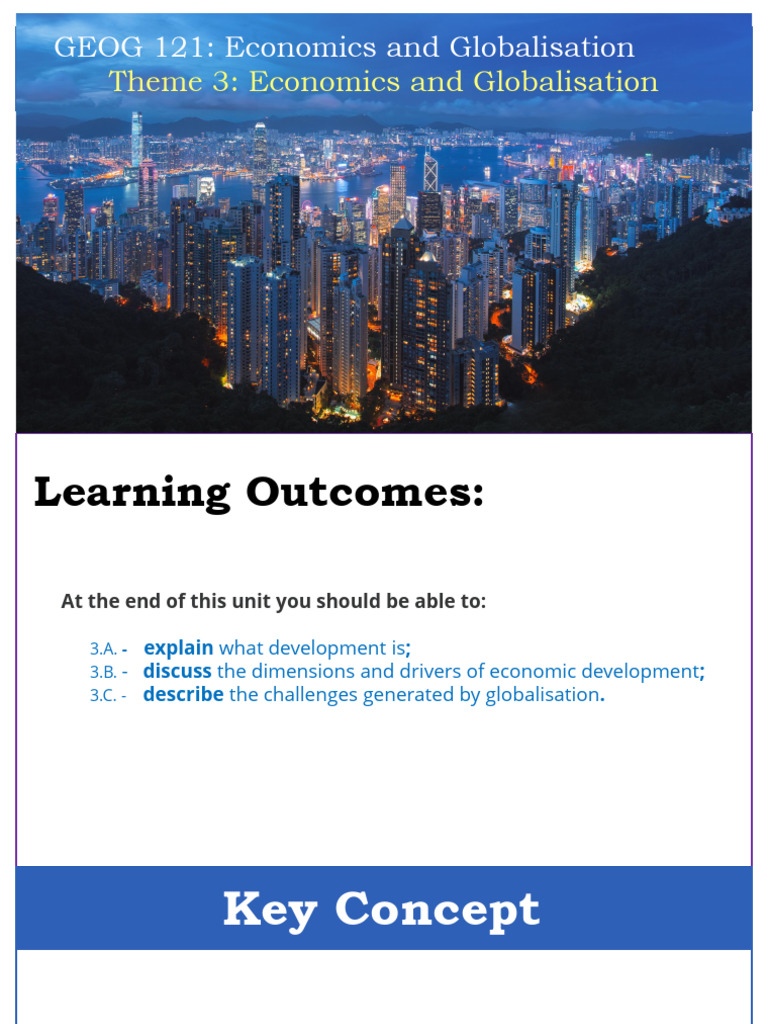 GEOG121 2024 Topic+3 Lecture+4+Economics+ +globalisation for+EFundi-2 | PDF