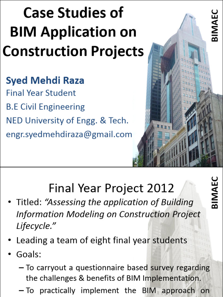 Case Studies of BIM Application | PDF