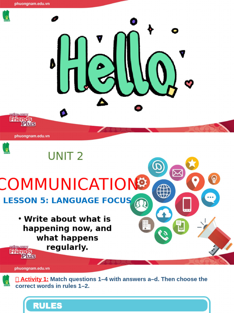 f+7 - Unit 2 - Lesson 5 - Language Focus | PDF