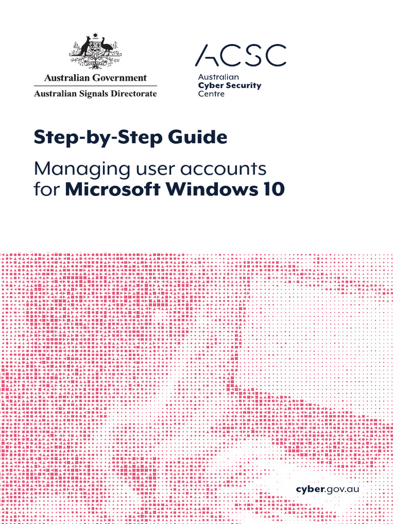 Step by Step Guide - Managing User Accounts - Windows 10 | PDF
