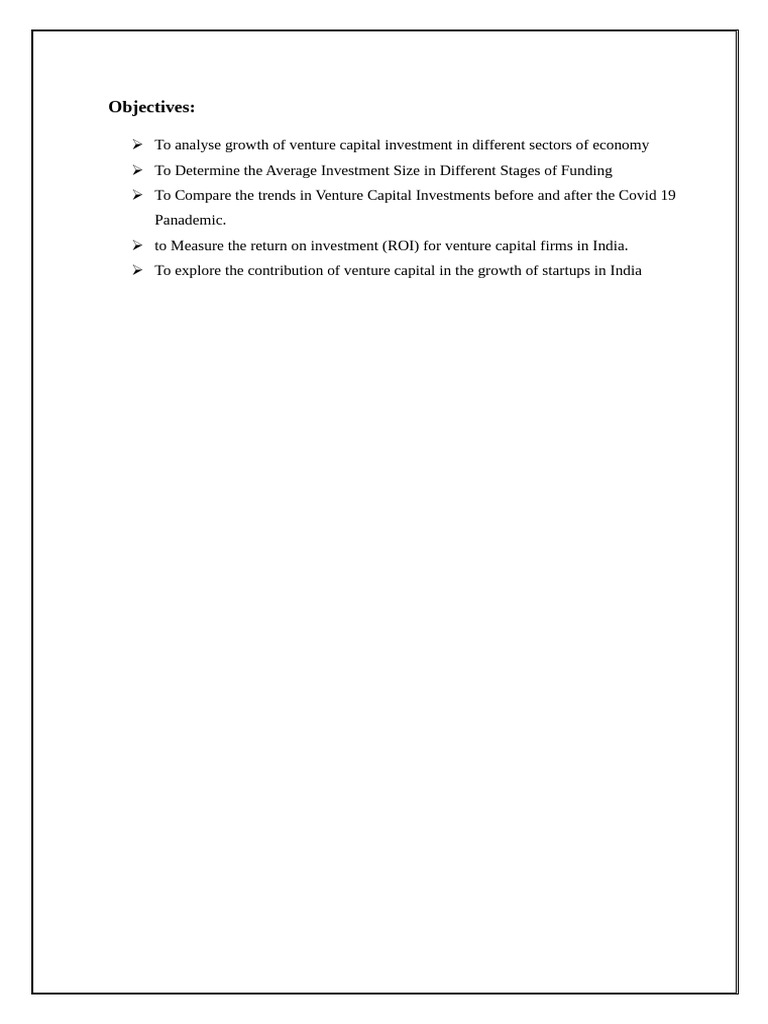 Venture Capital Trends in India | PDF | Venture Capital | Finance ...