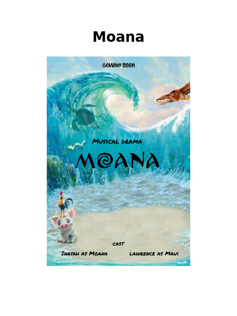 Moana Script Final - Diterjemahkan | PDF