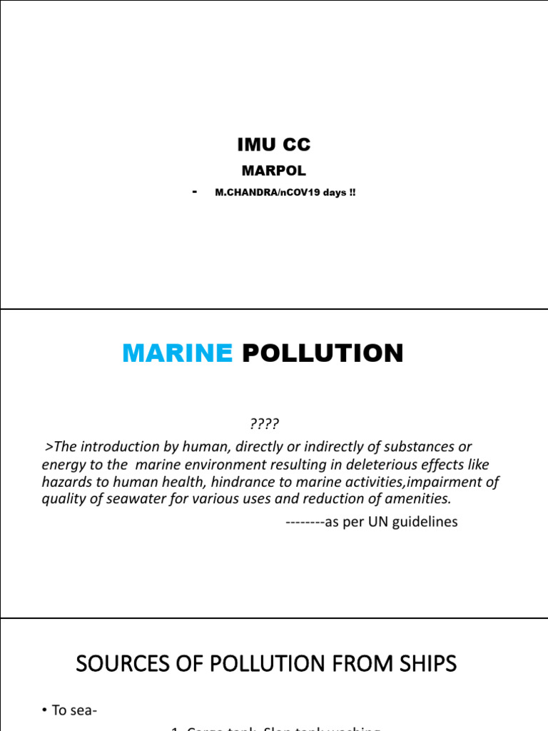 Marpol A 1 | PDF