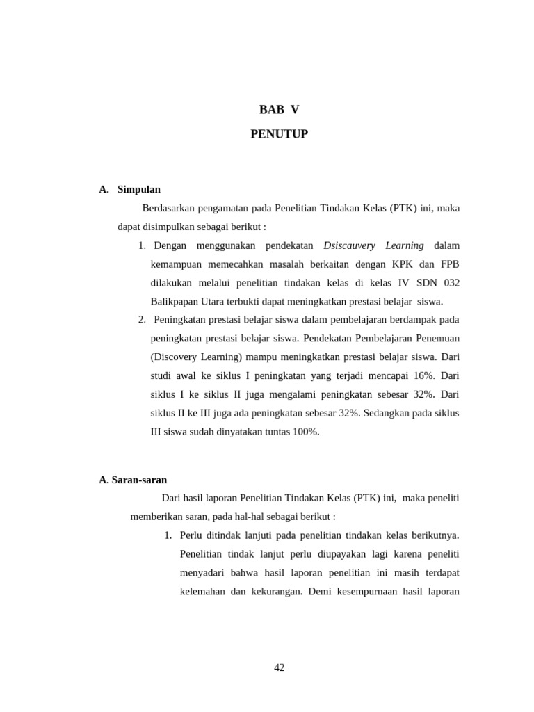 Bab V | PDF