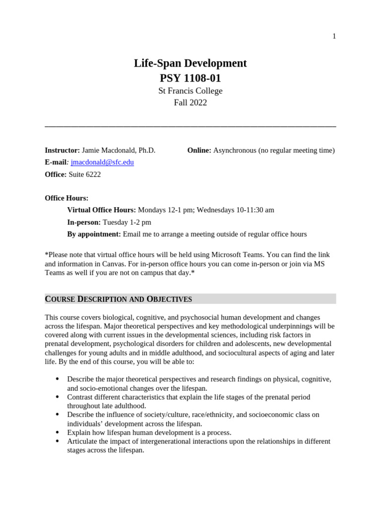 PSY+1108-01 Syllabus Fall+2024 | PDF
