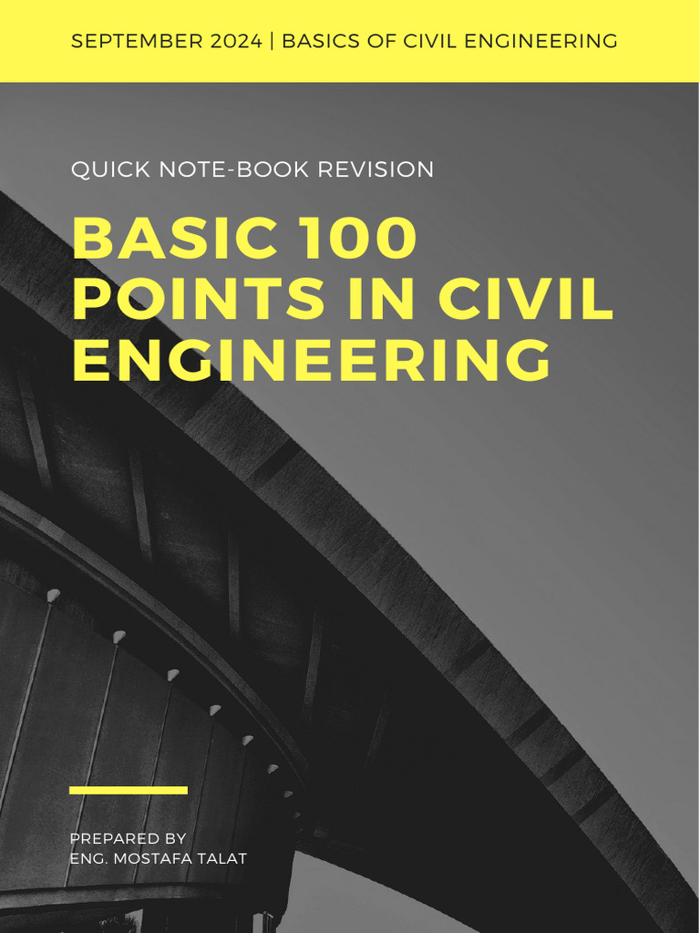 Basic 100 Points in Civil Engineering | PDF