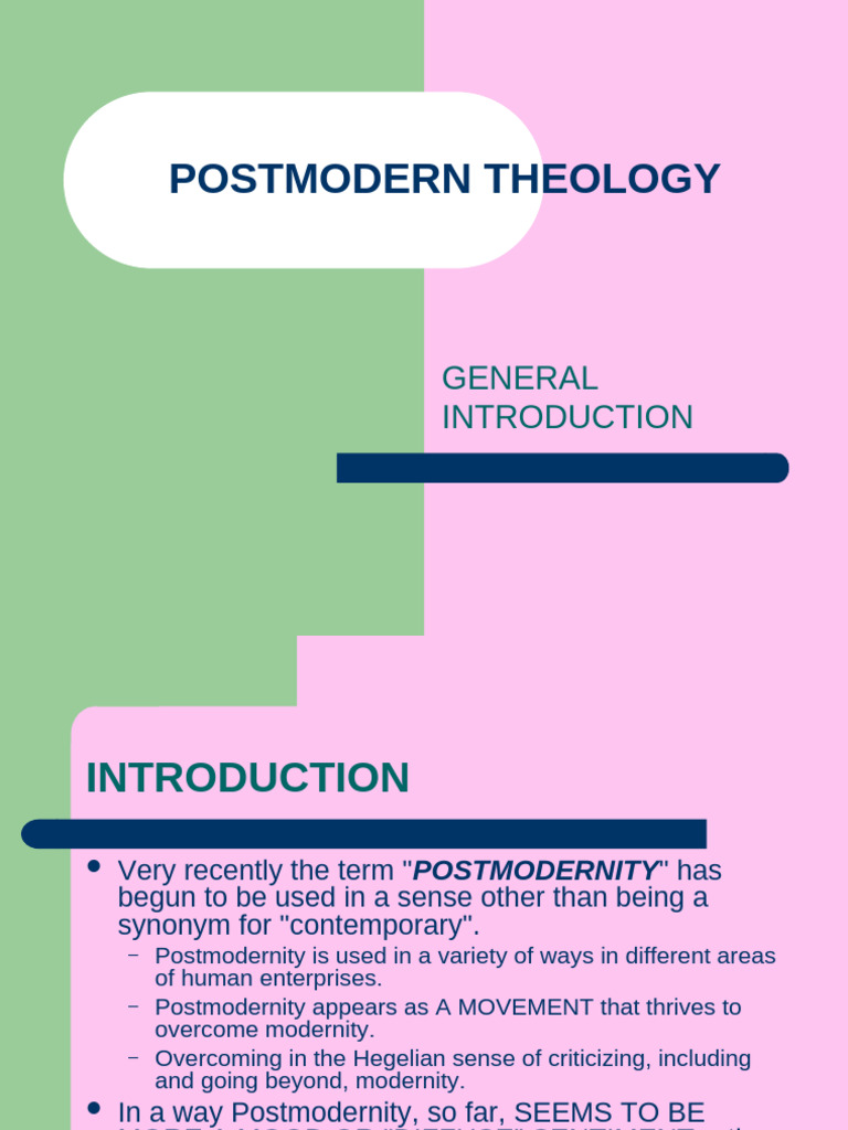 15 Postmodern Theology | PDF