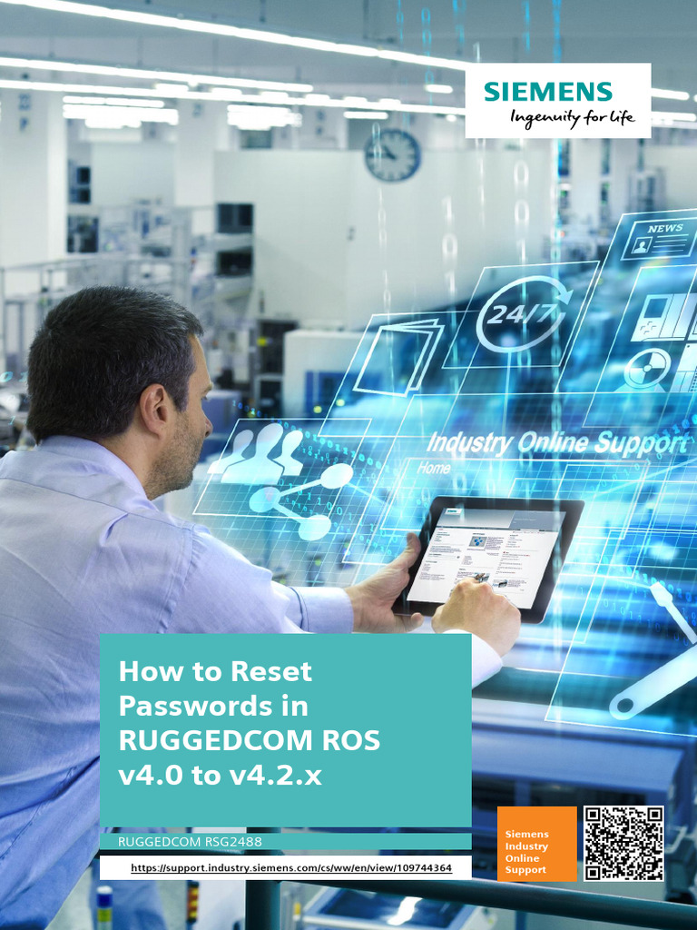 How To Reset Passwords RUGGEDCOM RSG2488 v4.0 To v4.2.x v1 | PDF