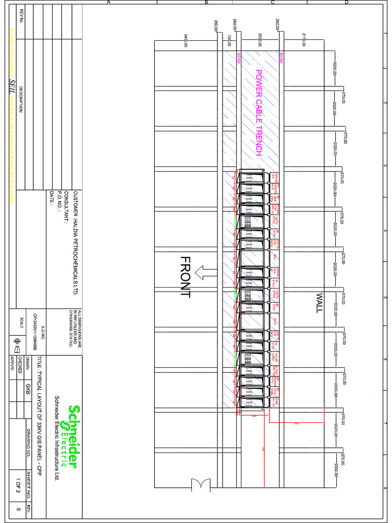 33kv Gis Typical Layout - HPL | PDF