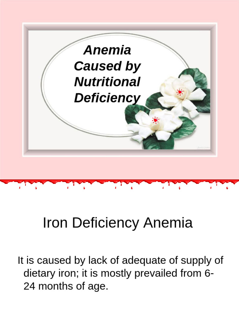 Nutritional Deficiency Anemia | PDF