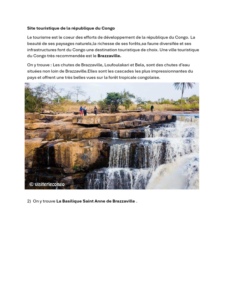 Site Touristique de La République Du Congo | PDF