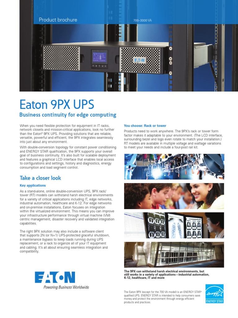 Eaton 9px 700 3000 Va Ups Brochure | PDF