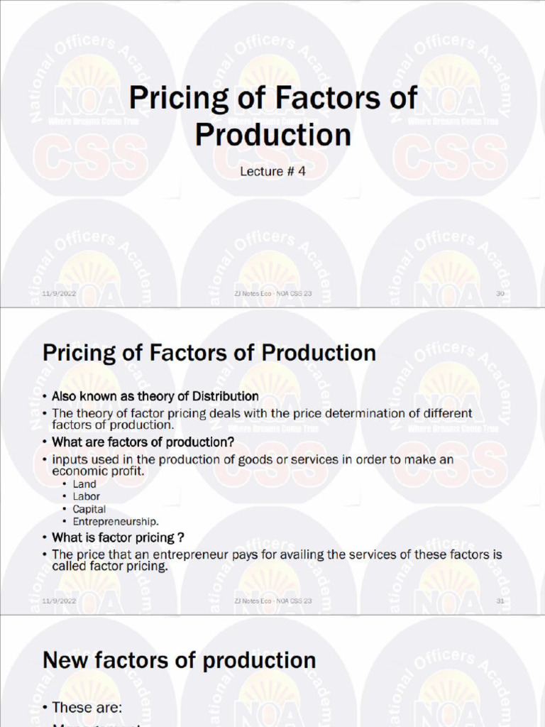 Lecture 3 P2 Pricing of FOP | PDF