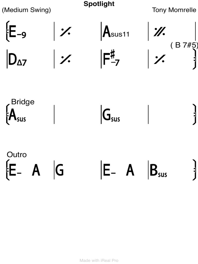 Spotlight Chord Charts | PDF