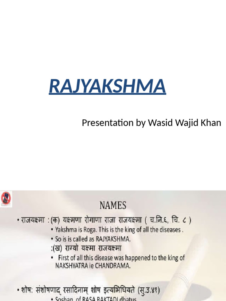 Rajayakshma | PDF
