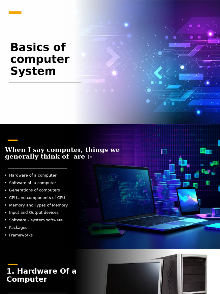 Basics of A Computer | PDF