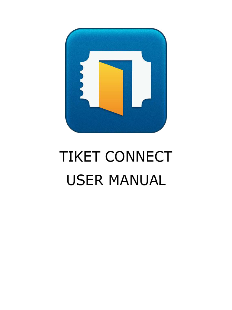 Tiket Connect User Manual | PDF
