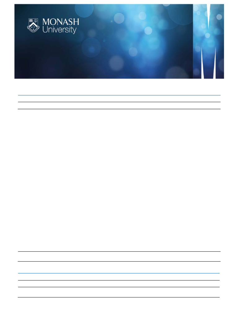 Monash U18 Parent Legal Custodian Declaration Form | PDF