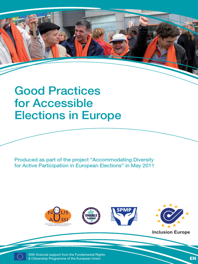 Good Practices For Accessible Elections in Europe English | PDF