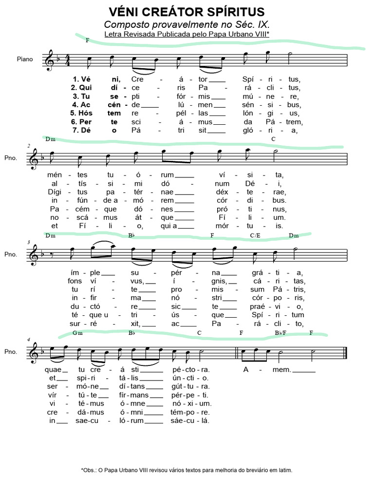 Veni Creator Spiritus Pdf