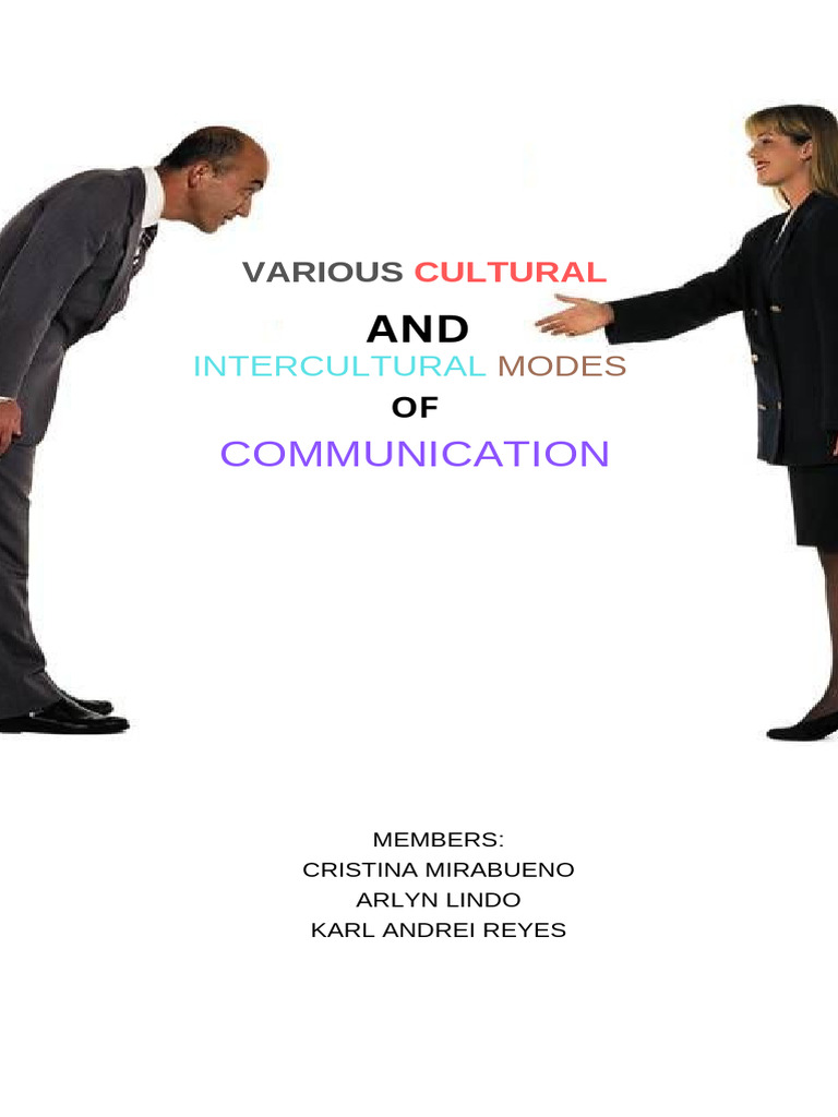 Various Cultural and Intercultural PDF | PDF | Nonverbal Communication ...