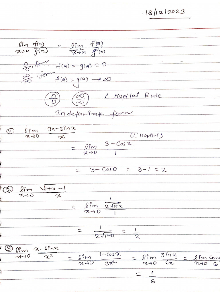 Unit-4 Limits | PDF