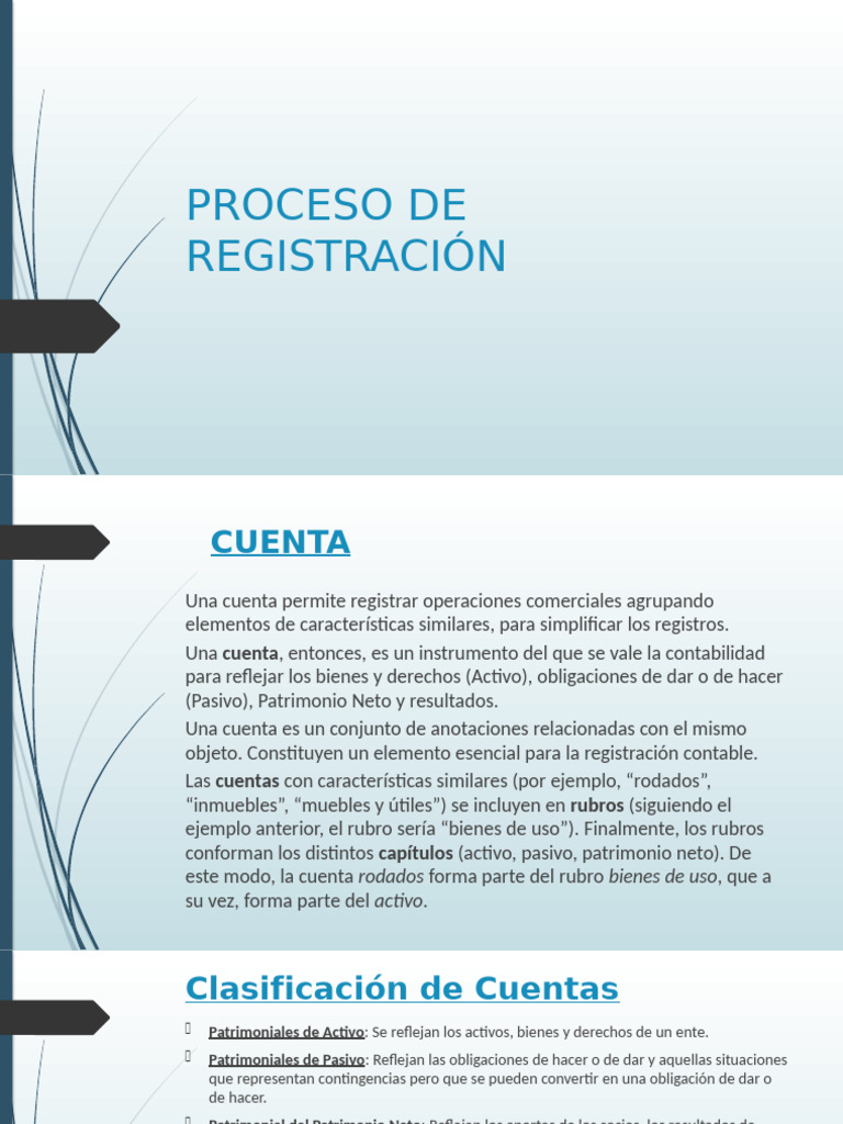 Proceso de Registración | PDF