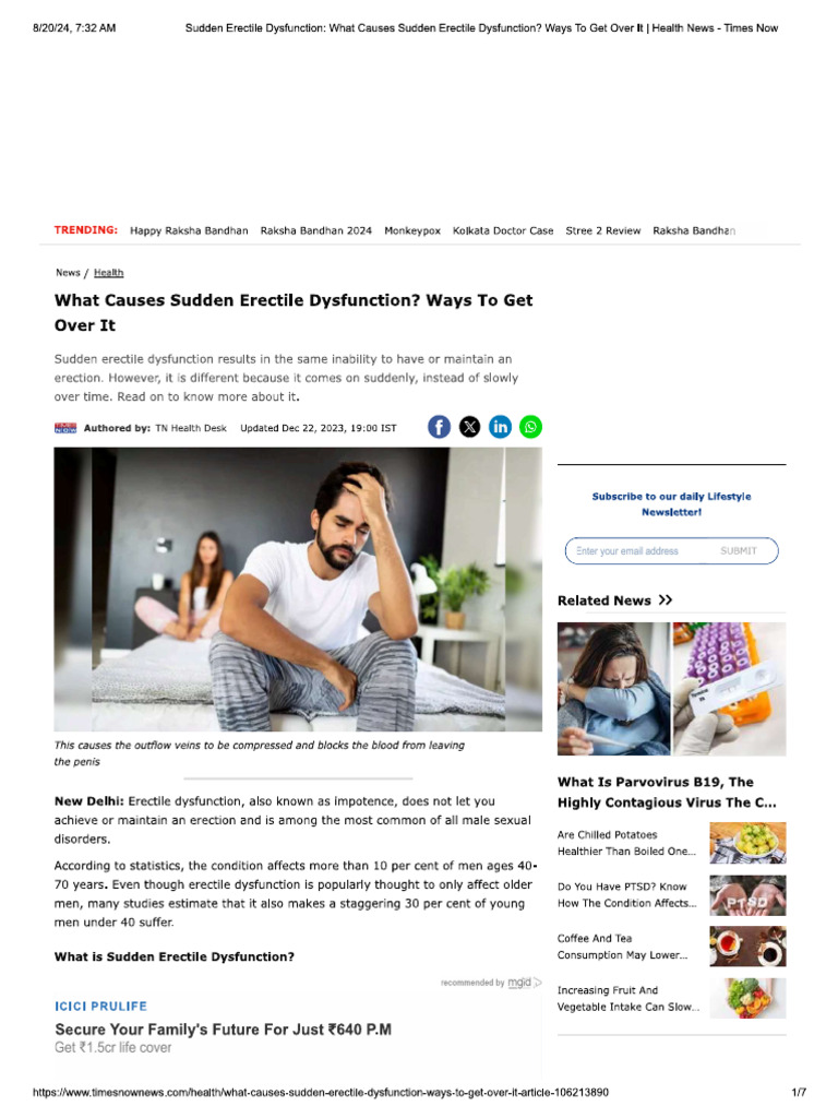 Erectile Dysfunction | PDF
