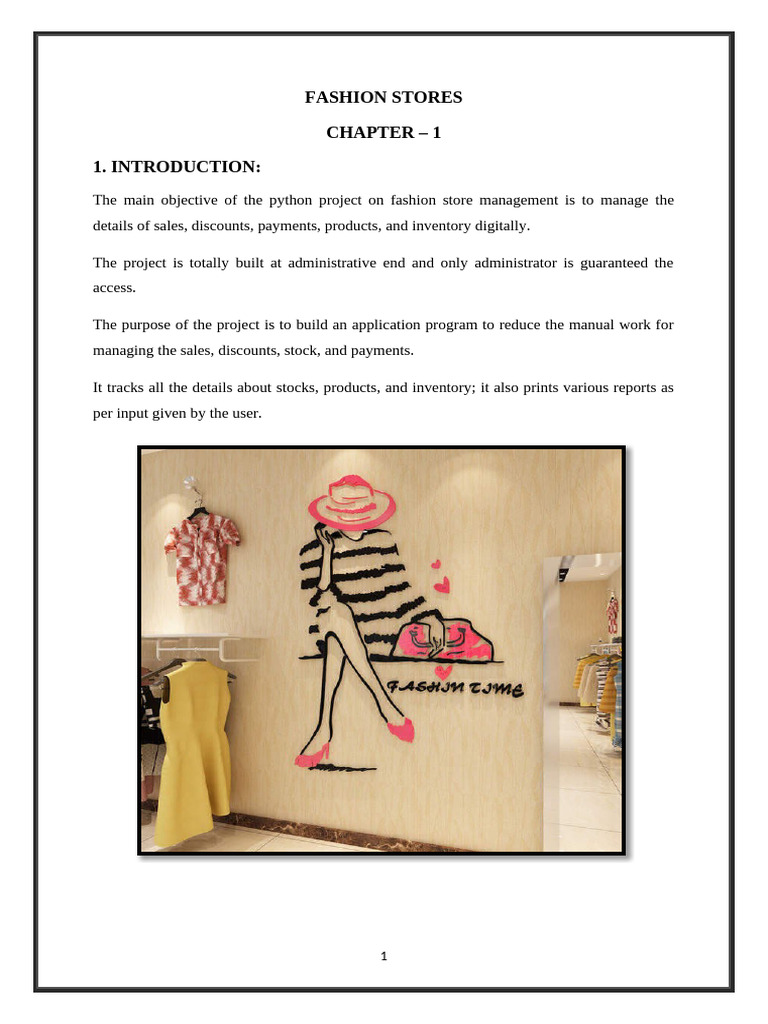 Fashion Stores | PDF