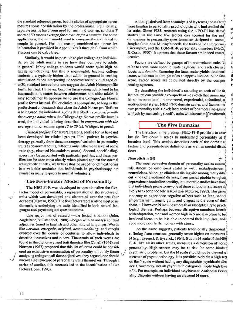 Domains facet operational definition pdf