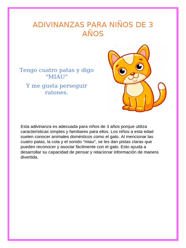 Adivinanzas para Niños | PDF