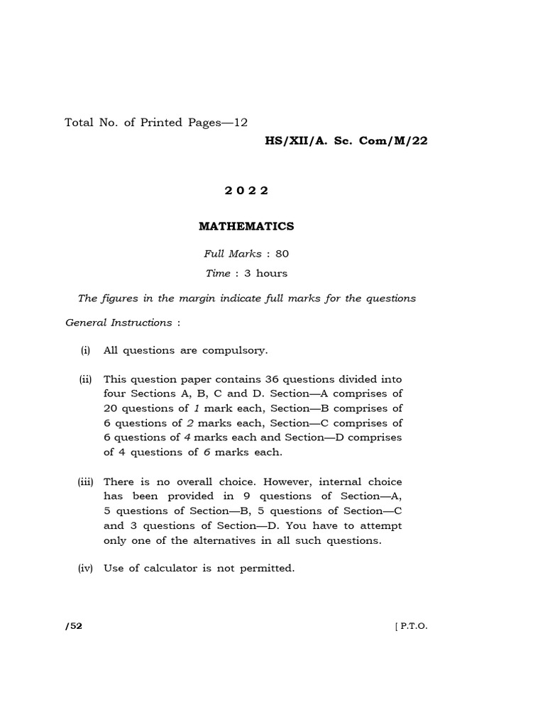 Math 22 | PDF