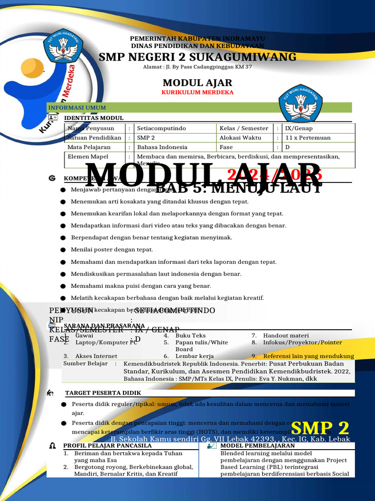 MA Bab 5 Bhs Indo IX | PDF