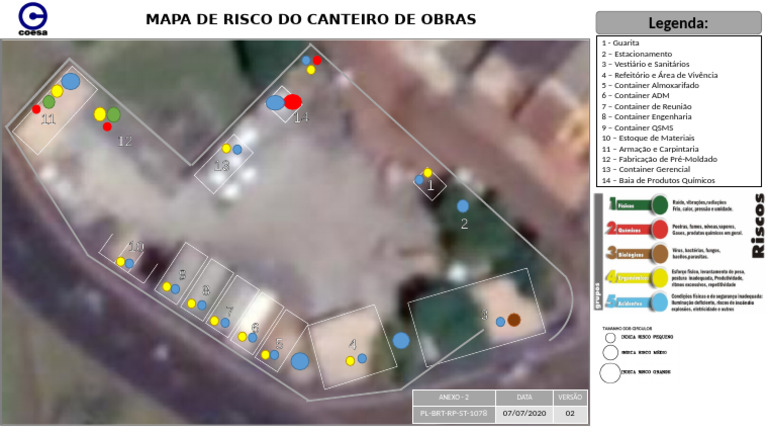 ANEXO 2 - Mapa de Risco Do Canteiro de Obras | PDF