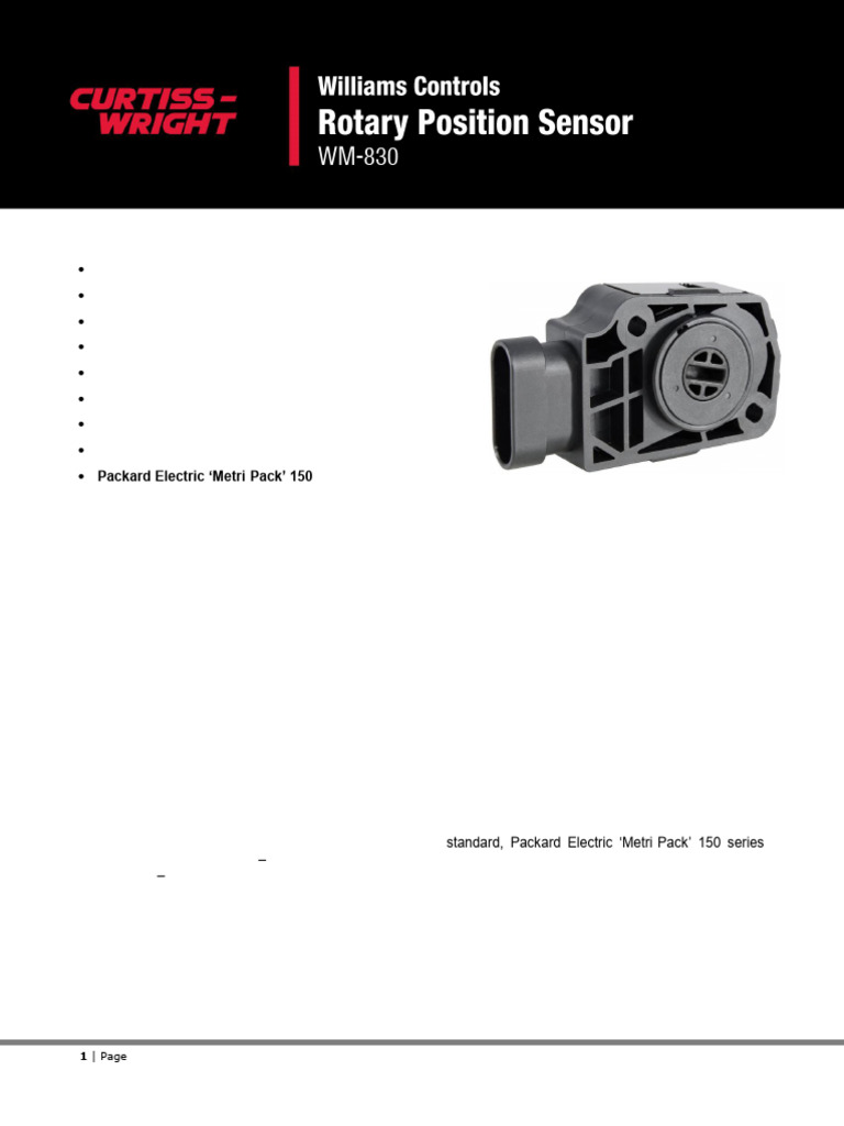 WM830 Technical Information 07-15 | PDF
