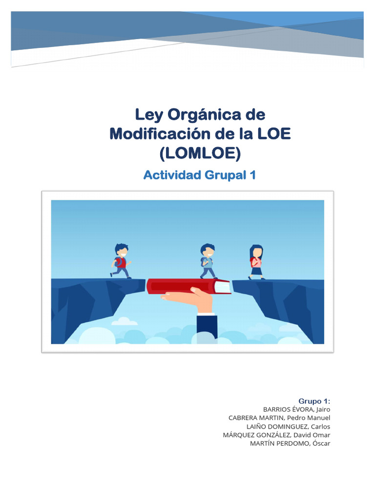 Análisis de la LOMLOE: Cambios Educativos | PDF
