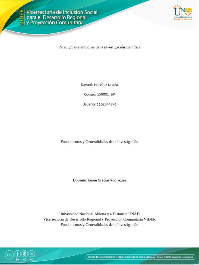 Fundamentos y Generalidades de Investigación - Tarea 4. | PDF