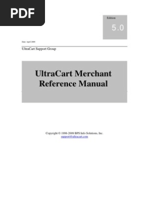 UltraCart Reference Manual