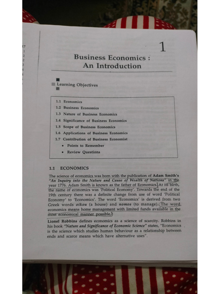 Chapter 1 and 2 of Unit 1 Business Economics | PDF