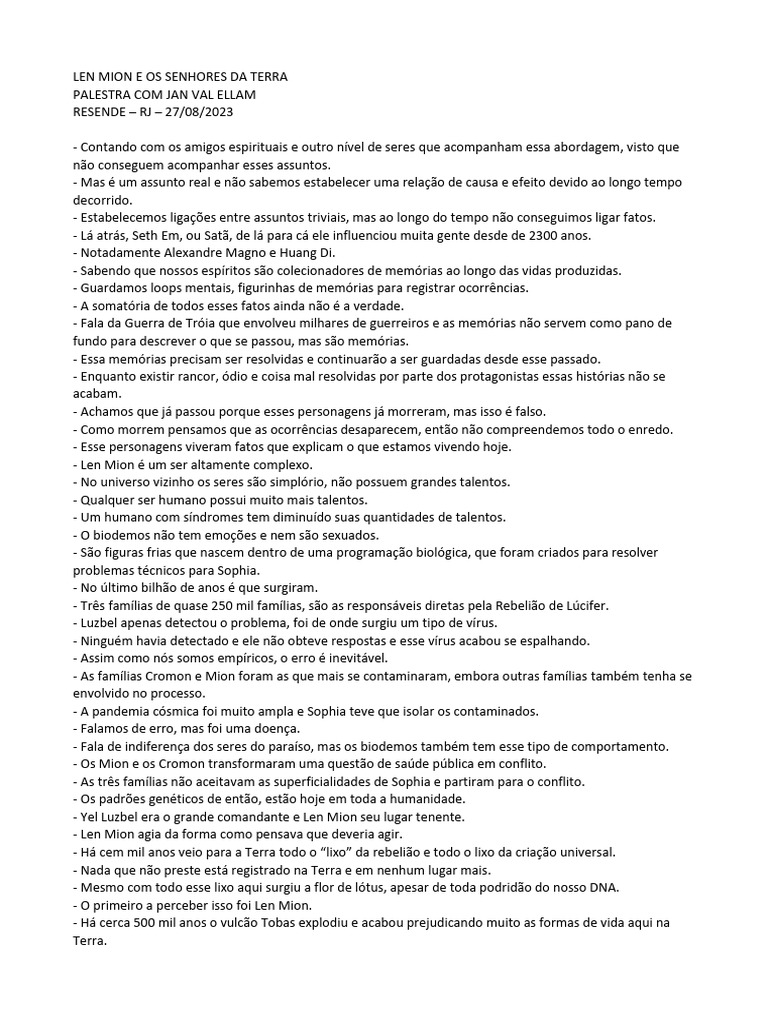 Len Mion e Os Senhores Da Terra | PDF | Adão e Eva | Alexandre, o Grande