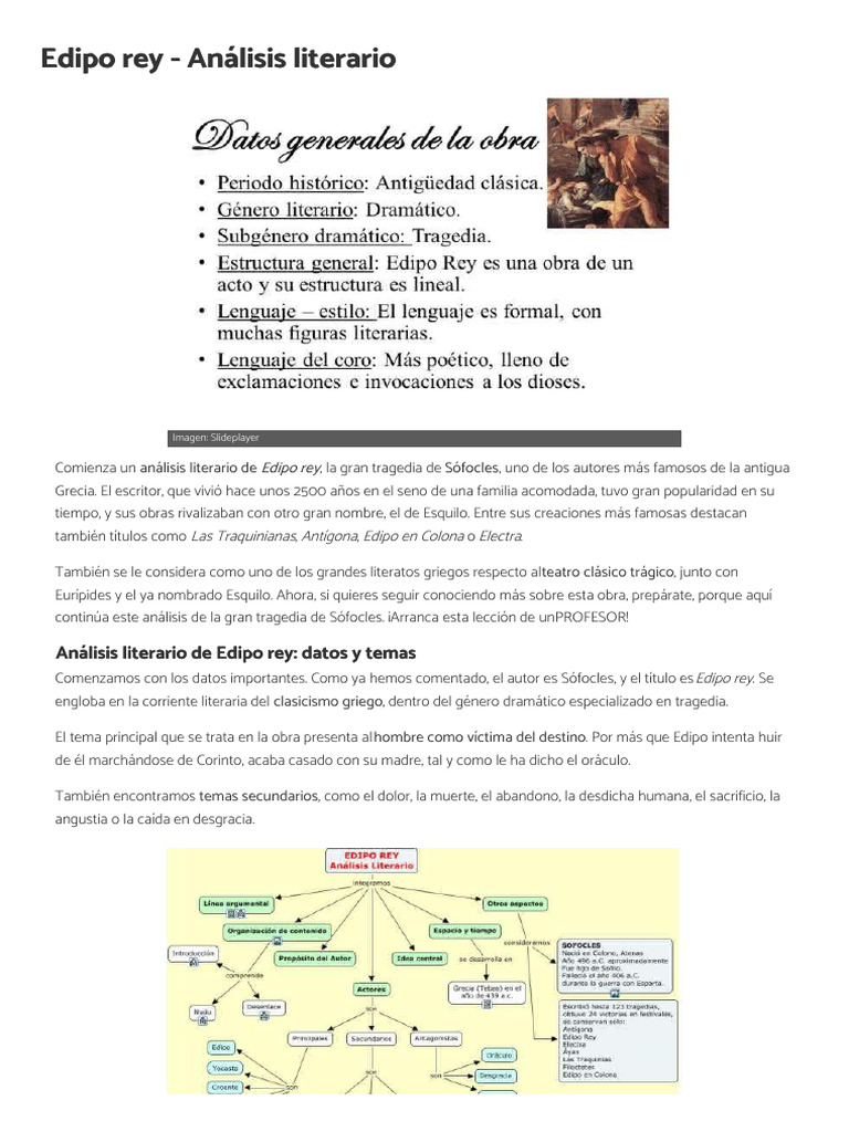 Edipo Rey | PDF | Edipo | Sófocles
