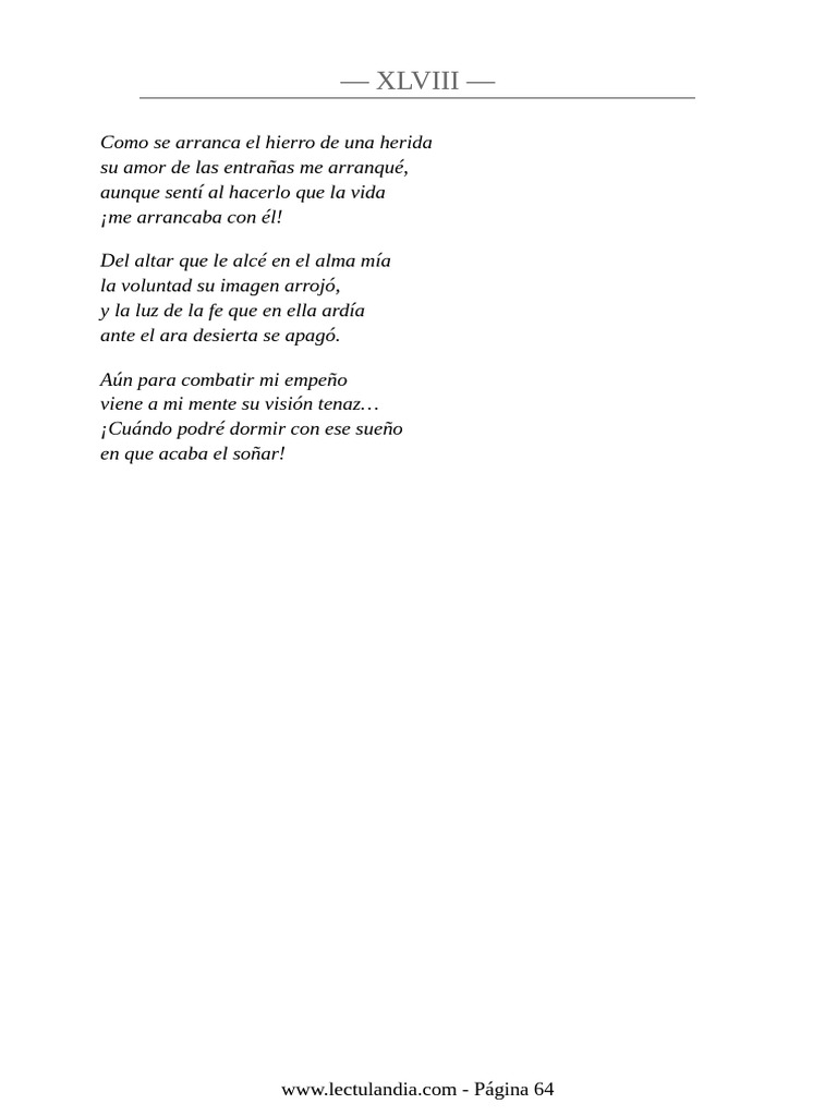 Rimas y Leyendas - Gustavo Adolfo Becquer Rima XLVIII-1 | PDF