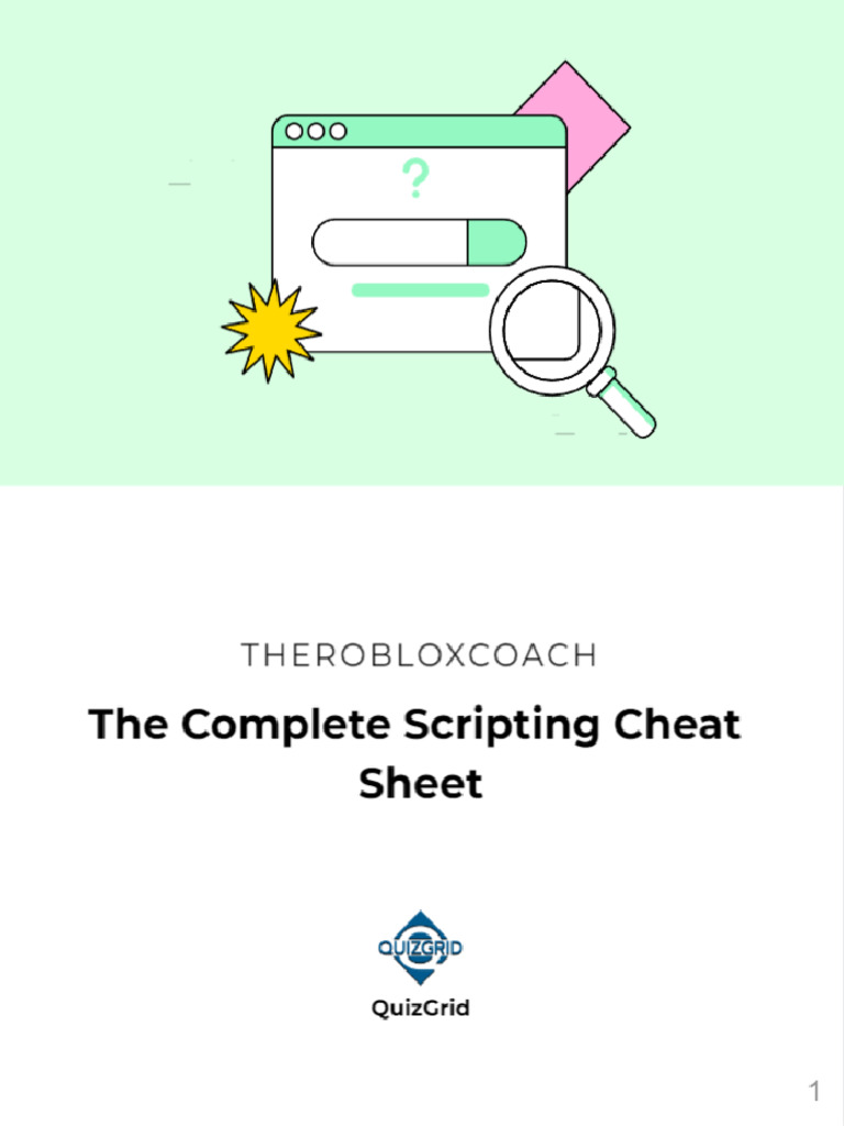 Scripting Cheat Sheet | PDF