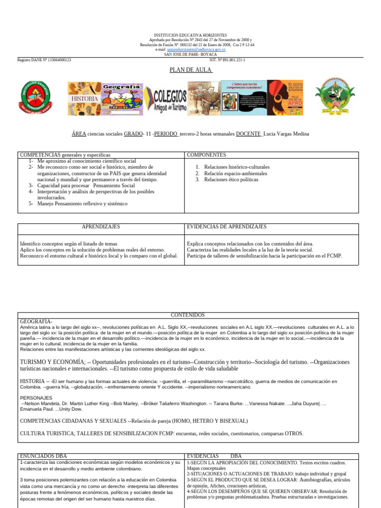 Plan de Aula 11 (CS) 2p-24 | PDF