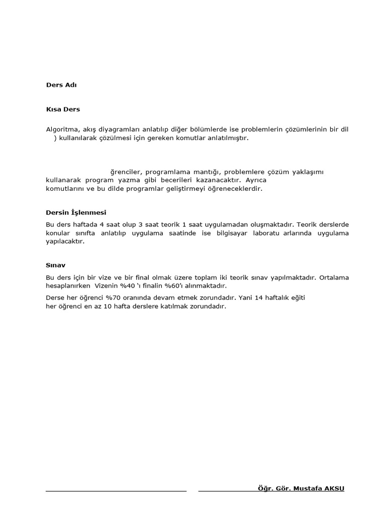 Programlama Temelleri Tamami | PDF