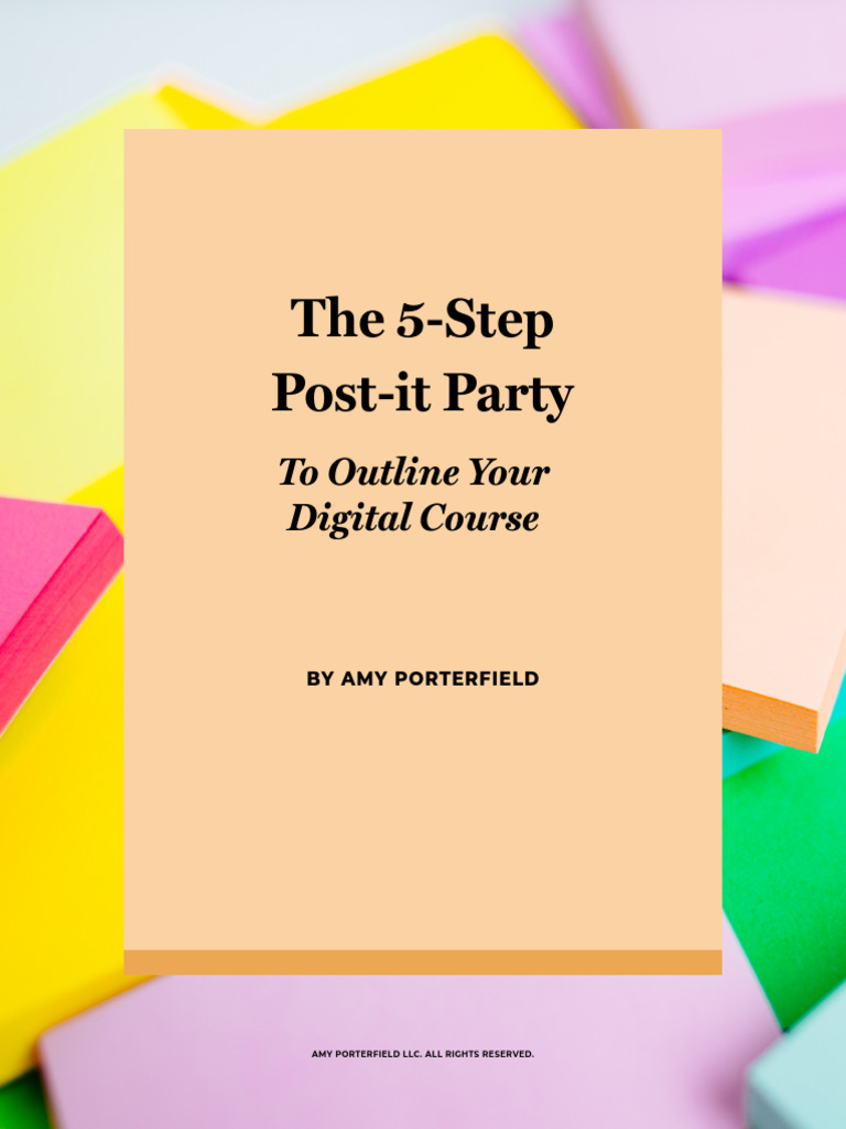 Post-It Party Workbook | PDF