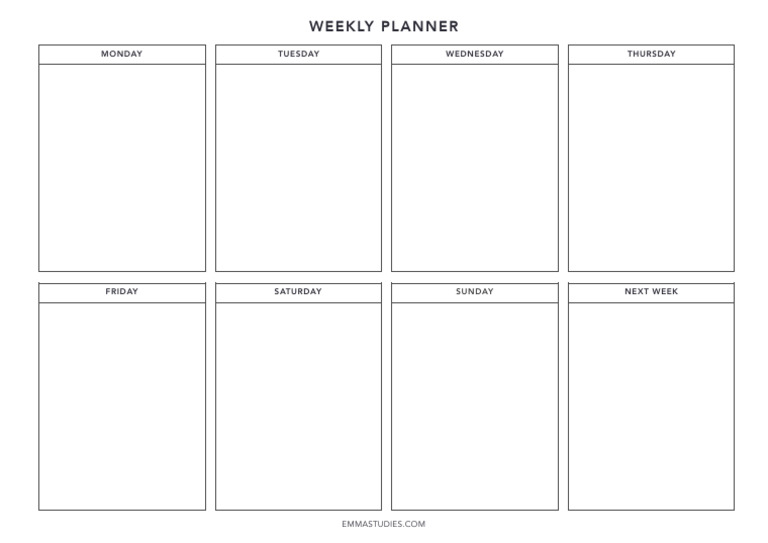 2018 Free Printables by Emma Studies Monday Start PDF | PDF