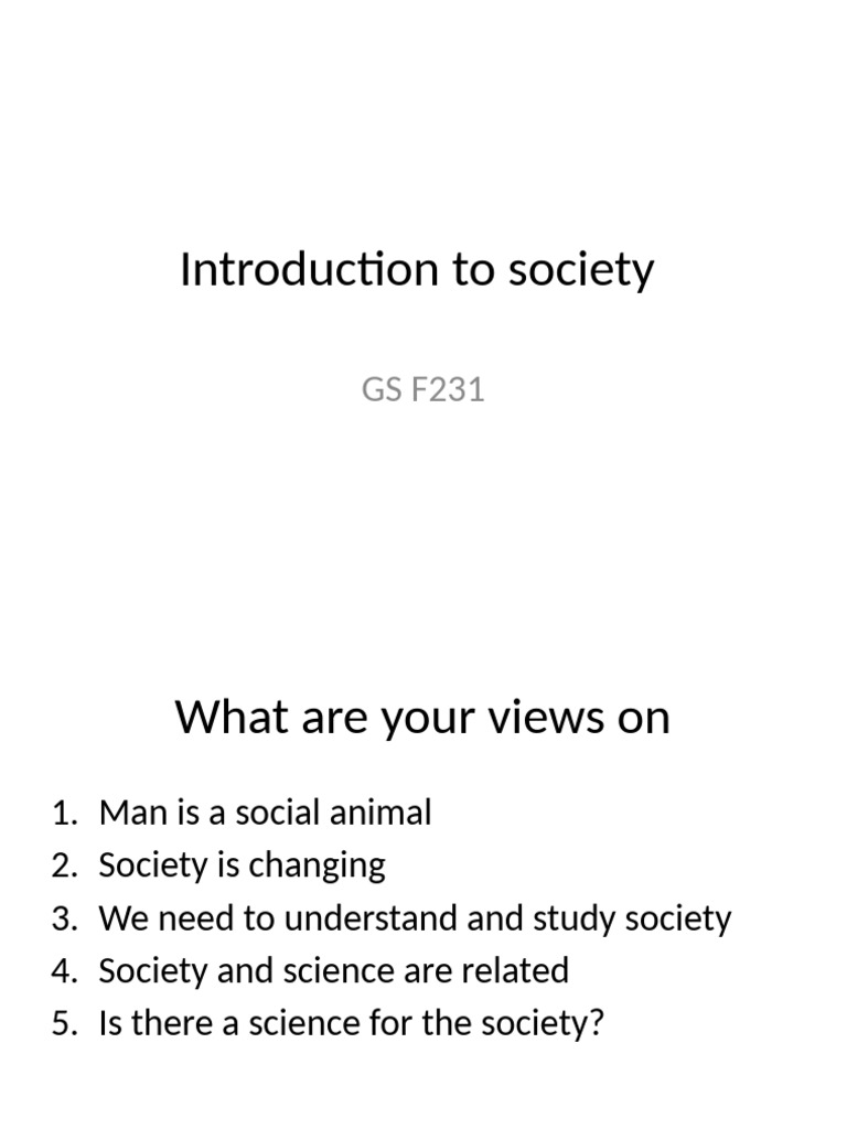 Introduction To Sociology | PDF