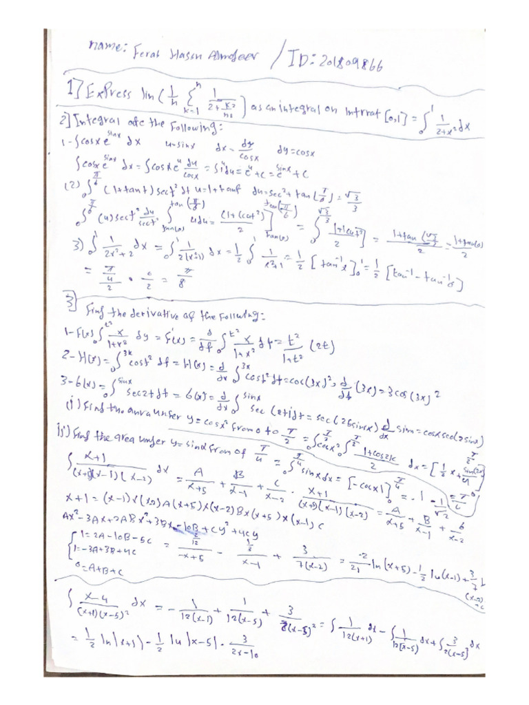 Home Work Math | PDF